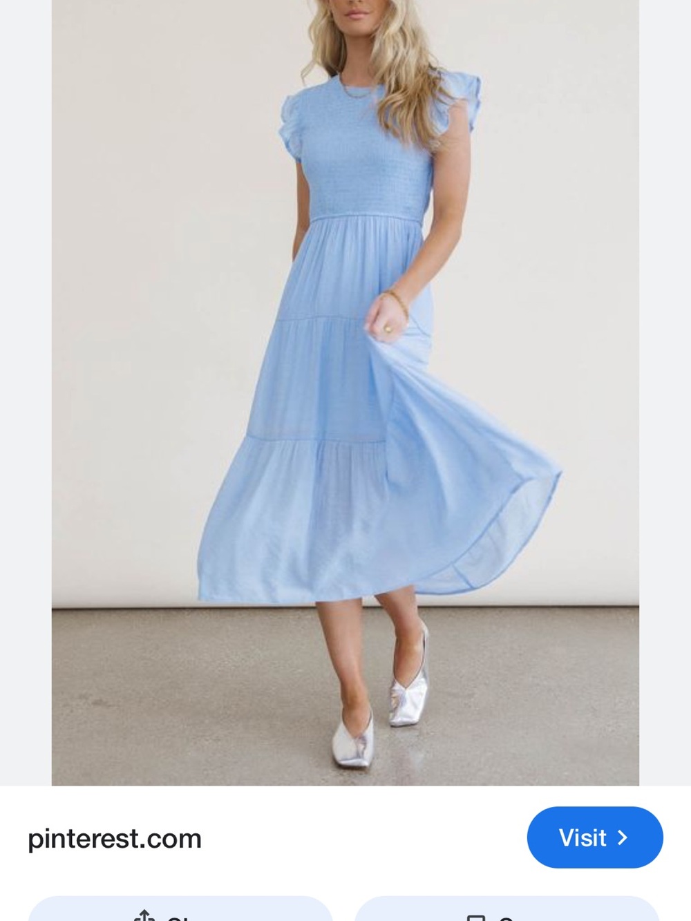NWT Bohme Cara Smocked Midi Dress